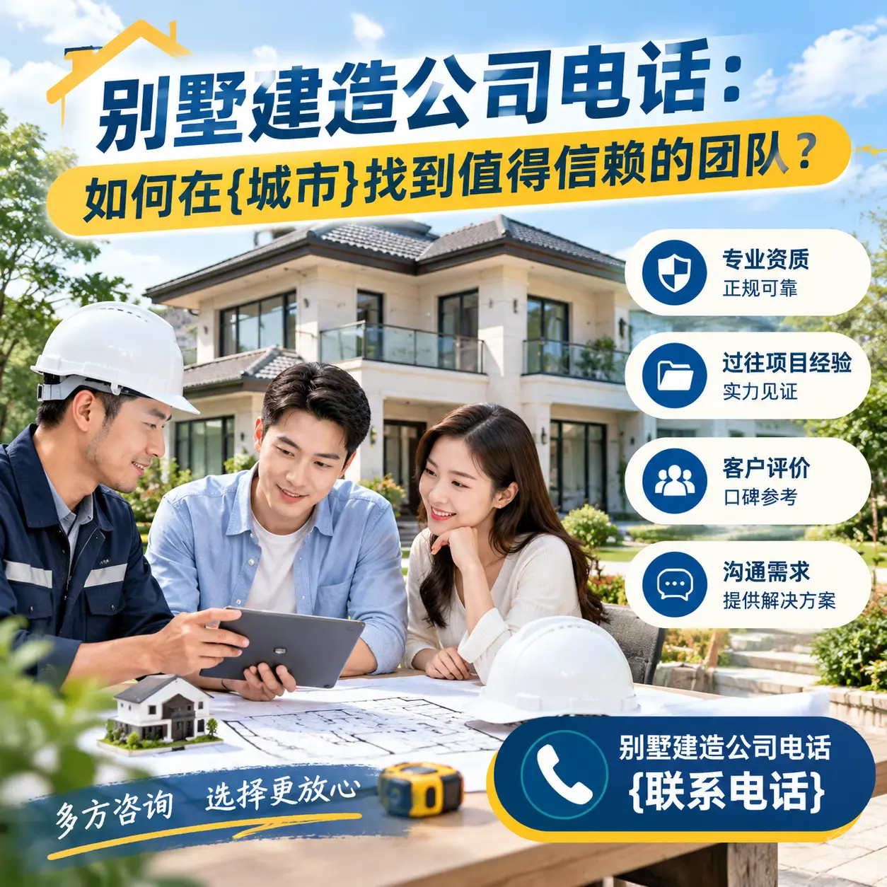 别墅建造公司电话:如何在织金找到值得信赖的团队?