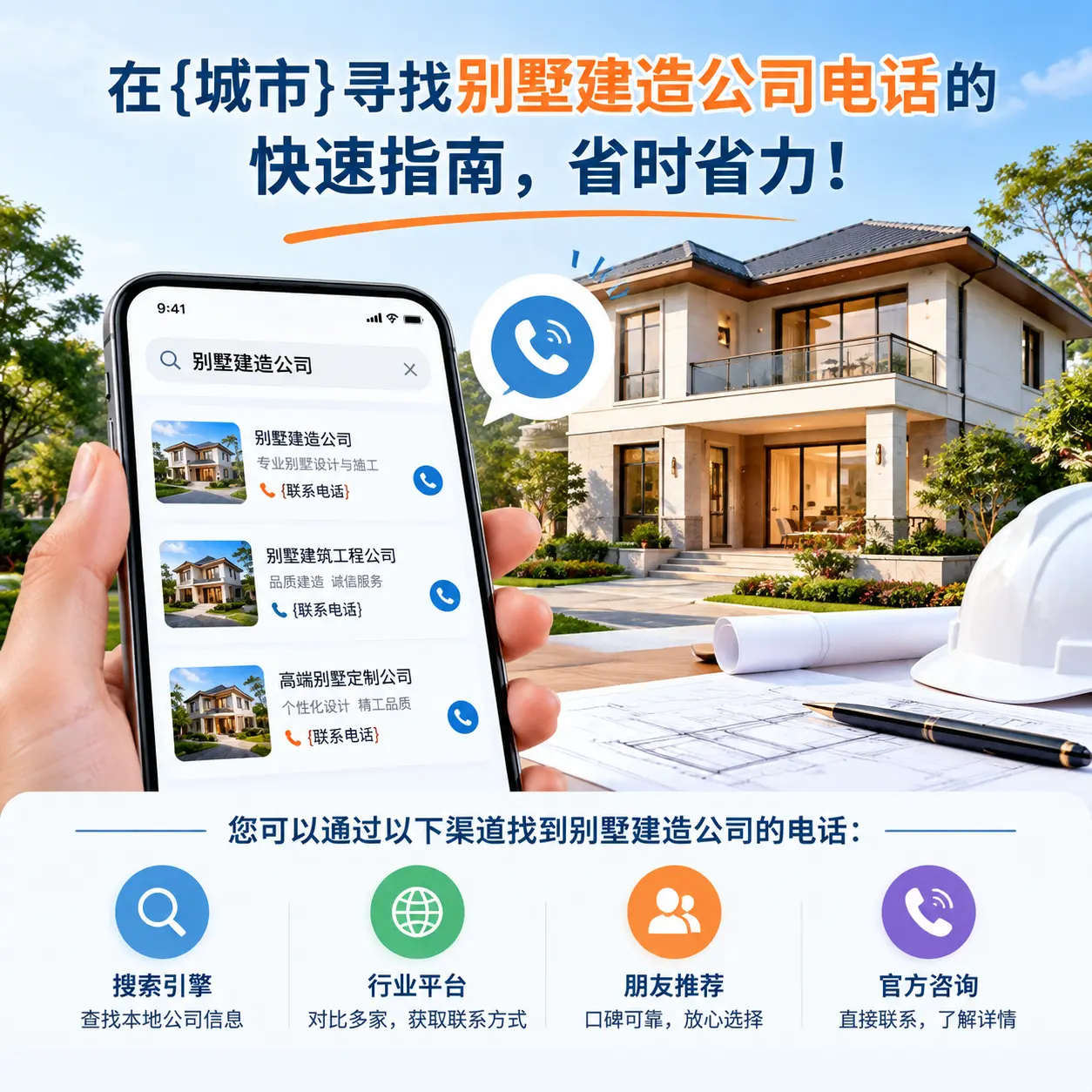 在织金寻找别墅建造公司电话的快速指南，省时省力！