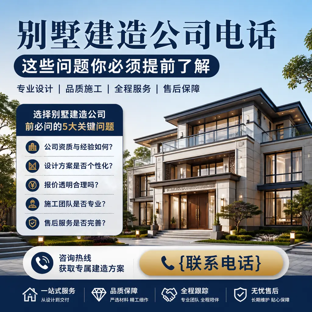 织金别墅建造公司电话，这些问题你必须提前了解